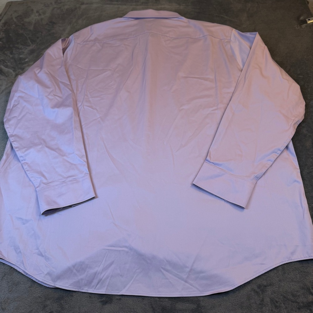 Murano Liquid Luxury Dress Shirt Mens 4XT Lavender Stretch Long Sleeve Tall NWT - Picture 4 of 10